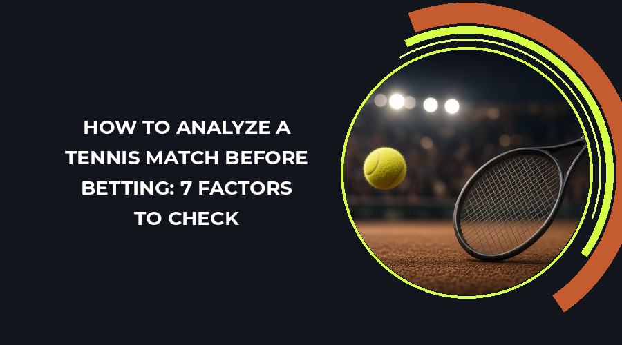 A bettor analyzing a tennis match for betting insights